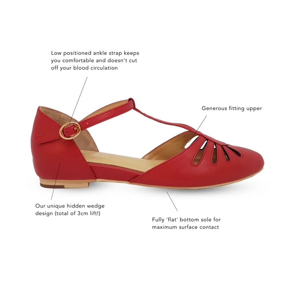 NIB Charlie Stone Shoes | Singapore Red 38 - Picture 3 of 8